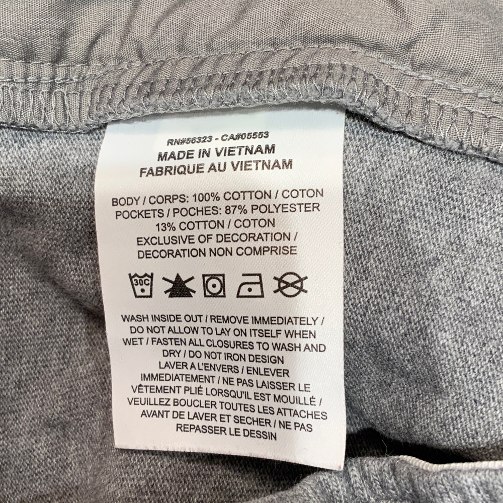 Nike Men’s Gray Athletic Shorts with Orange Swoosh - Picture 9 of 9